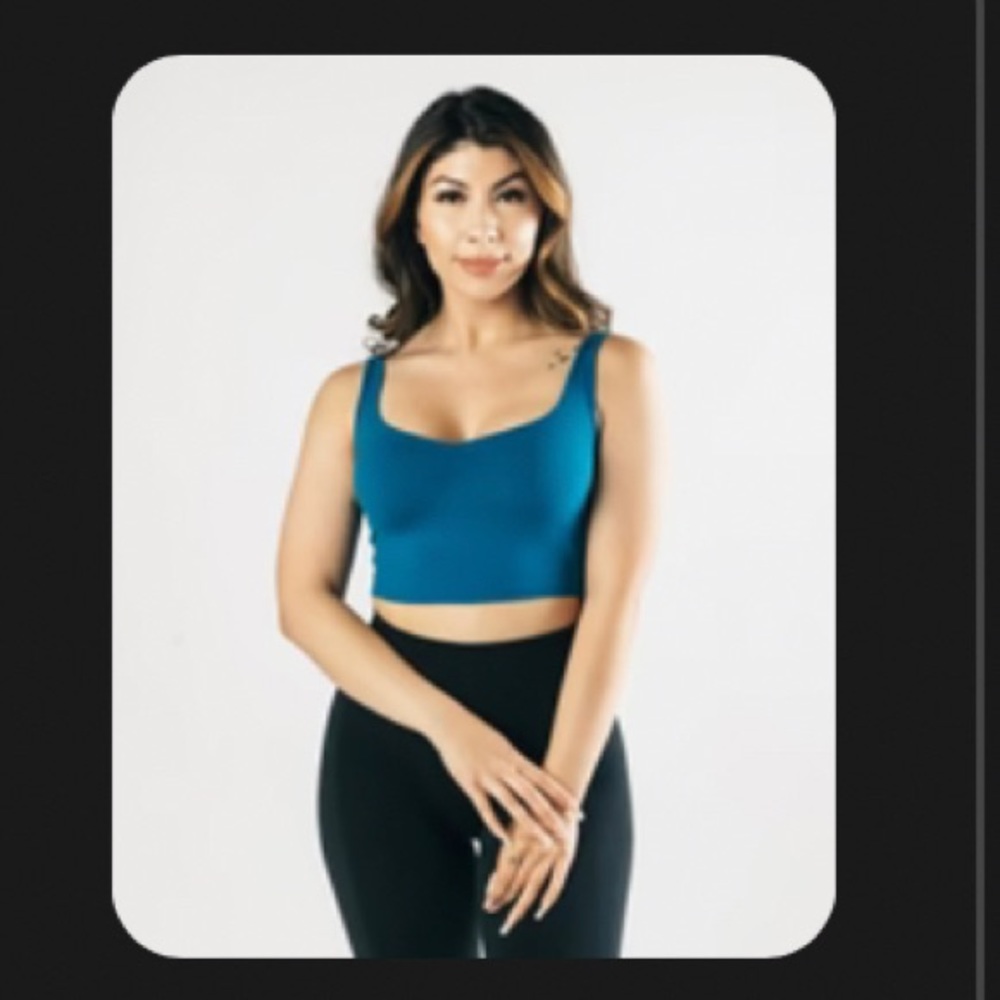Ultrasoft Square Neck Tank - Deep Teal - S